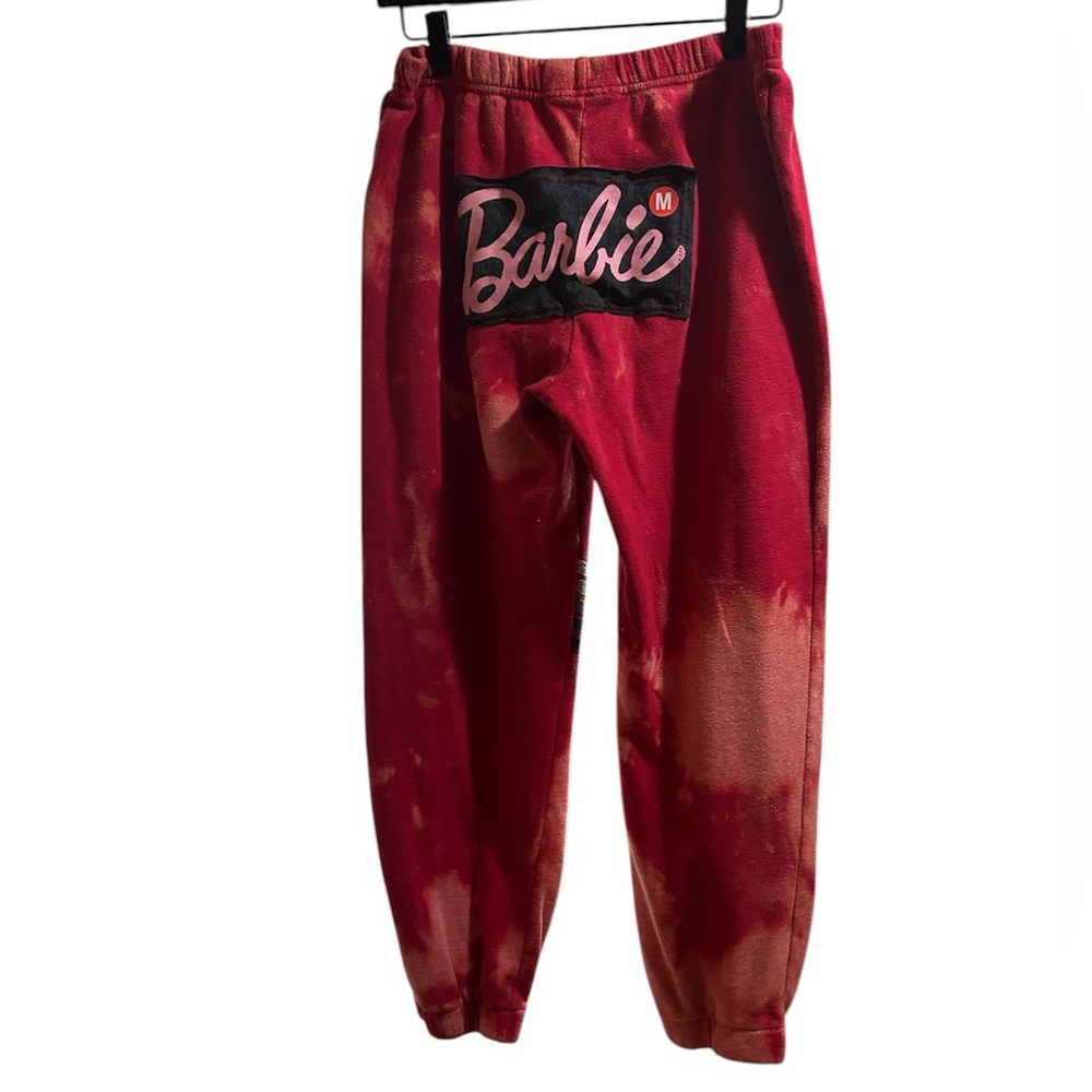 BARBIE butt bleached joggers custom original ONE OF A KIND creation by Rachelle